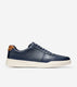 Peacoat Perforated-British Tan